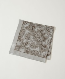 NANO universe | BRIGHT STAR/SILK BANDANA MOTIF SCARF GRAY(バンダナ/スカーフ)