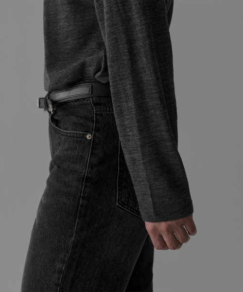 BOWLOW PRODUCT（バウロープロダクト）の「クロップレイヤード長袖Tシャツ[ブラック]（Tシャツ/カットソー・メンズ・その他・MEDIUM/LARGE/X-LARGE）」の5枚目の写真