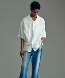 【ADAMPATEK/アダムパテック】tiger embroidery short sleeve shirt 半袖刺繍シャツ