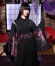 REZEN（リゼン）の「藤×和傘ジップ付和袖シャツ（シャツ/ブラウス）」