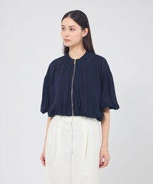 EPOCA（エポカ）の「シアーコットンナイロン ショートニットブルゾン（ブルゾン）」