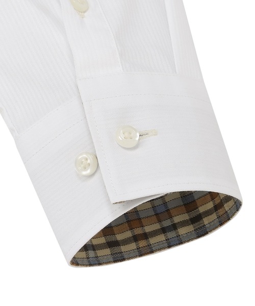 TOKYO SHIRTS（トウキョウシャツ）の「【透け防止】 形態安定ノンアイロン ワイド 長袖ビジネスワイシャツ（ビジネスシャツ・レディース・ホワイト・S/L/M/LL/XL）」の3枚目の写真