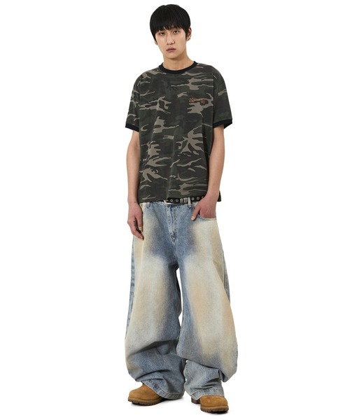 OY（オーワイ）の「『OY/オーワイ』CRUCAMO RINGER TEE/クルカモリンガーTシャツ（Tシャツ/カットソー・メンズ・カモフラージュ・L/M）」の8枚目の写真