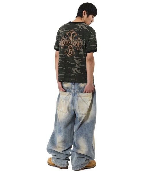 OY（オーワイ）の「『OY/オーワイ』CRUCAMO RINGER TEE/クルカモリンガーTシャツ（Tシャツ/カットソー・メンズ・カモフラージュ・L/M）」の9枚目の写真