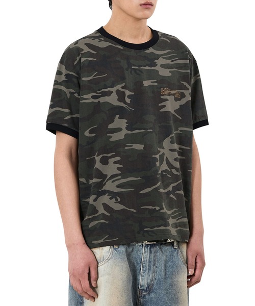 OY（オーワイ）の「『OY/オーワイ』CRUCAMO RINGER TEE/クルカモリンガーTシャツ（Tシャツ/カットソー・メンズ・カモフラージュ・L/M）」の3枚目の写真