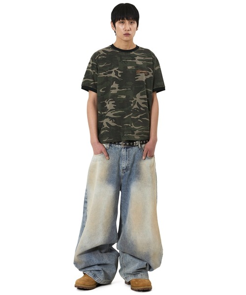 OY（オーワイ）の「『OY/オーワイ』CRUCAMO RINGER TEE/クルカモリンガーTシャツ（Tシャツ/カットソー・メンズ・カモフラージュ・L/M）」の7枚目の写真