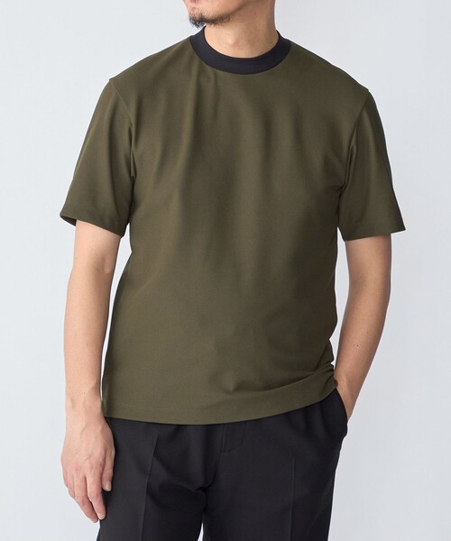 SHIPS(シップス)の「SHIPS:〈洗濯機可能〉FIELD SENSOR(R) ショート スリーブ Tシャツ(セットアップ対応)(Tシャツ/カットソー・メンズ・ホワイト/チャコールグレー/ブラック/オリーブ・SMALL/MEDIUM/LARGE/X-LARGE)」の4枚目の写真