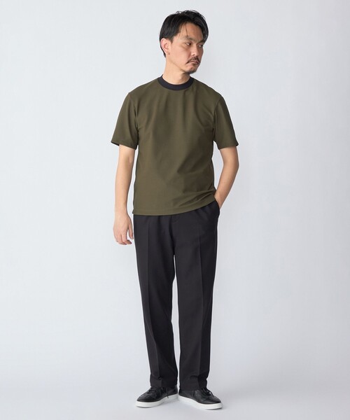 SHIPS(シップス)の「SHIPS:〈洗濯機可能〉FIELD SENSOR(R) ショート スリーブ Tシャツ(セットアップ対応)(Tシャツ/カットソー・メンズ・ホワイト/チャコールグレー/ブラック/オリーブ・SMALL/MEDIUM/LARGE/X-LARGE)」の9枚目の写真