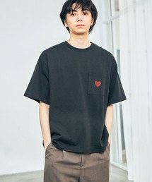 ハートワンポイントポケTEE / 652946