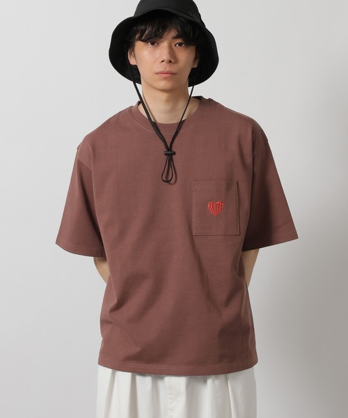 LAKOLE(ラコレ)の「ハートワンポイントポケTEE / 652946(Tシャツ/カットソー・メンズ・ブラック/ホワイト/アクア/ブラウン・LARGE/MEDIUM)」の16枚目の写真