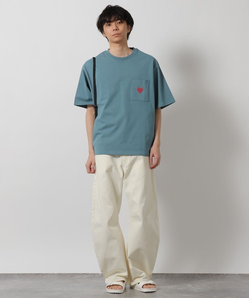 LAKOLE(ラコレ)の「ハートワンポイントポケTEE / 652946(Tシャツ/カットソー・メンズ・ブラック/ホワイト/アクア/ブラウン・LARGE/MEDIUM)」の17枚目の写真