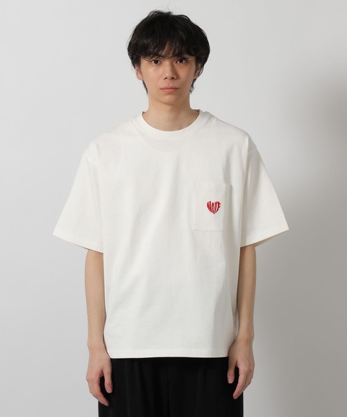 LAKOLE(ラコレ)の「ハートワンポイントポケTEE / 652946(Tシャツ/カットソー・メンズ・ブラック/ホワイト/アクア/ブラウン・LARGE/MEDIUM)」の19枚目の写真