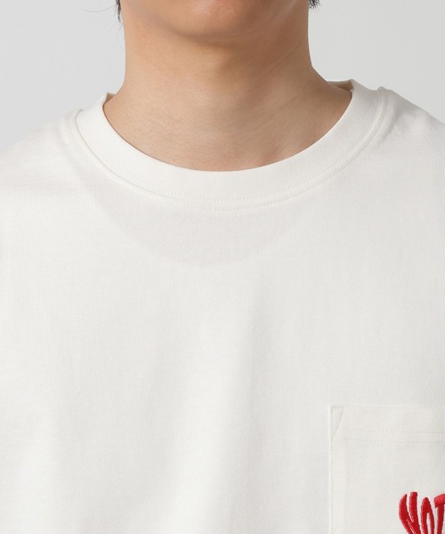 LAKOLE(ラコレ)の「ハートワンポイントポケTEE / 652946(Tシャツ/カットソー・メンズ・ブラック/ホワイト/アクア/ブラウン・LARGE/MEDIUM)」の22枚目の写真