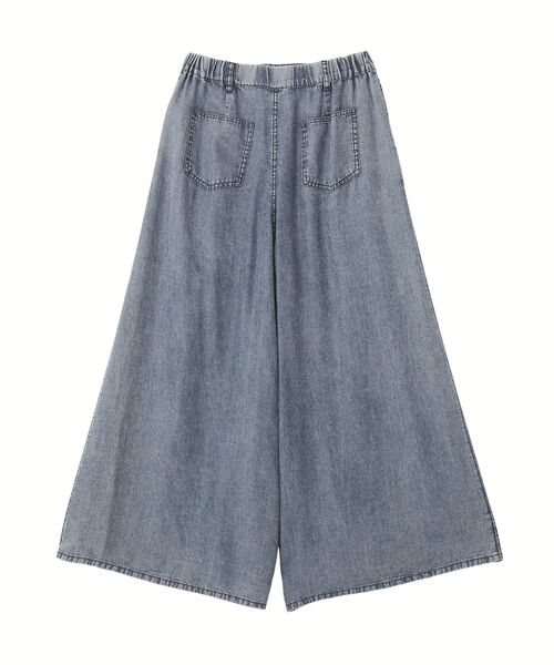 YECCA VECCA（イェッカヴェッカ）の「バイオ加工ヴィンテージデニムワイドパンツ（デニムパンツ・レディース・インディゴブルー/グレー・FREE）」の16枚目の写真