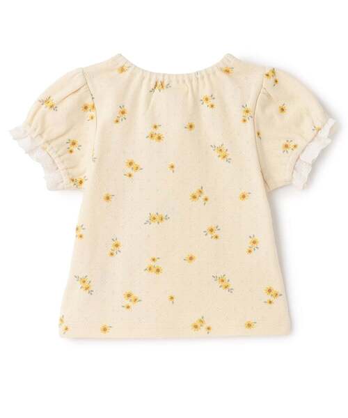 petit main(プティマイン)の「【プティプラ/ベビーサイズ】袖フリル半袖Tシャツ(その他ベビーウェア・キッズ・クリーム/ピンク/オフホワイト・80cm/70cm)」の4枚目の写真