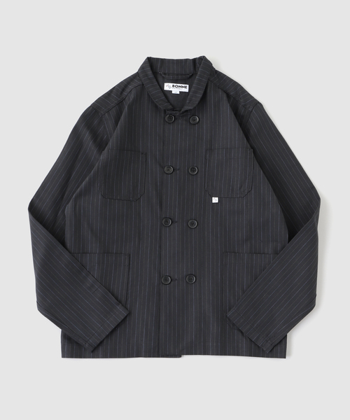 417 EDIFICE(フォーワンセブンエディフィス)の「BONNE SUITS Jacket Pinstripe(その他アウター・メンズ・ネイビー・LARGE/MEDIUM)」の1枚目の写真