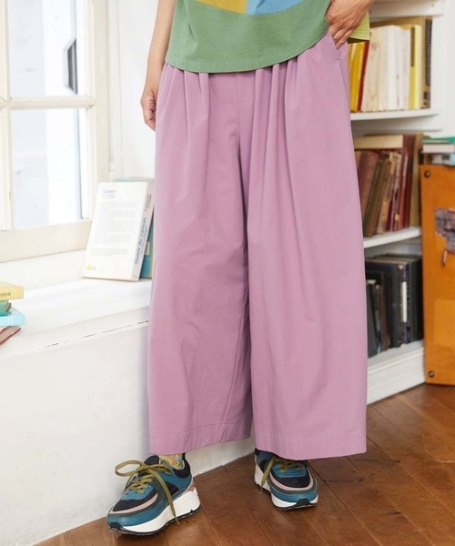 Jocomomola(ホコモモラ)の「Fuerte ワイドパンツ(その他パンツ・レディース・グリーン/パープル・40)」の2枚目の写真