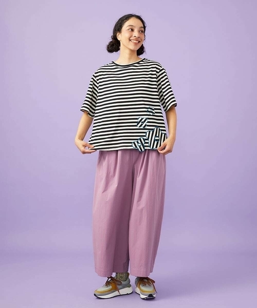 Jocomomola(ホコモモラ)の「Fuerte ワイドパンツ(その他パンツ・レディース・グリーン/パープル・40)」の13枚目の写真