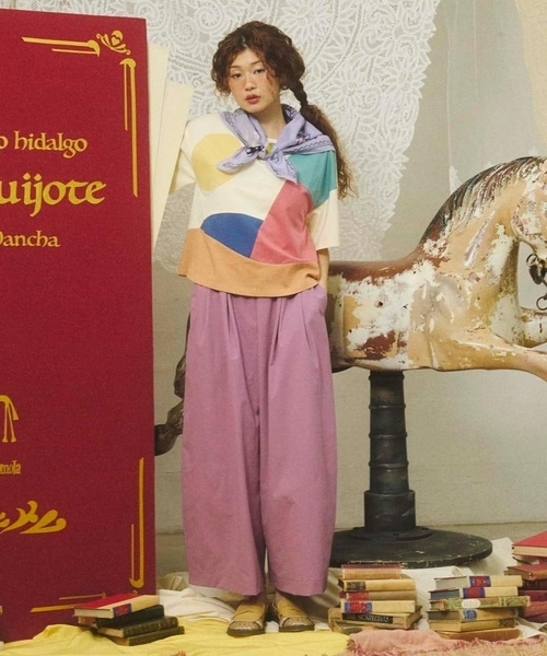 Jocomomola(ホコモモラ)の「Fuerte ワイドパンツ(その他パンツ・レディース・グリーン/パープル・40)」の16枚目の写真