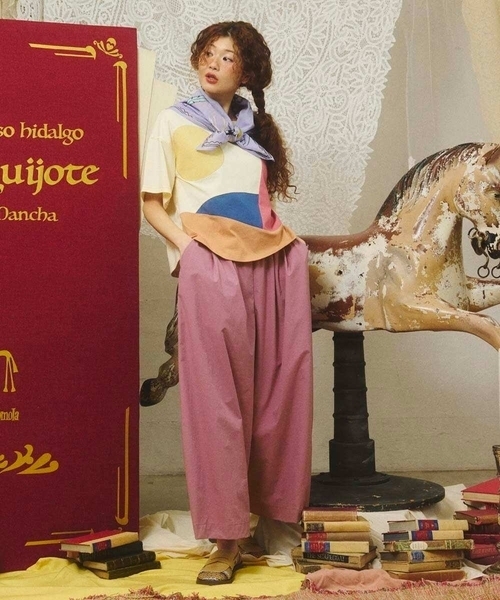 Jocomomola(ホコモモラ)の「Fuerte ワイドパンツ(その他パンツ・レディース・グリーン/パープル・40)」の19枚目の写真