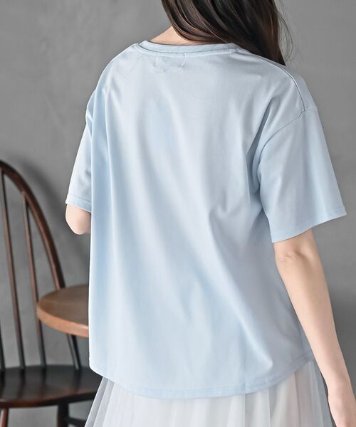 rps(アールピーエス)の「FeelCoolフルーツTシャツ(Tシャツ/カットソー・レディース・アイボリー/サックスブルー/ピンク・フリー)」の10枚目の写真