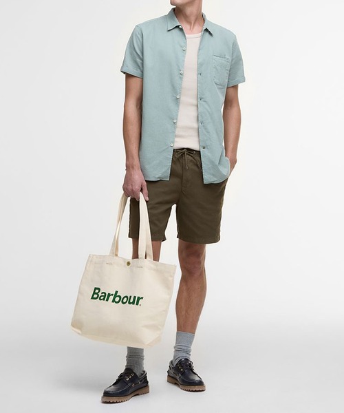 Barbour(バブアー)の「【Barbour】barbour logo tote bag ITK(トートバッグ・レディース・グリーン/ネイビー・FREE)」の3枚目の写真