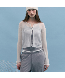 NUBASIC LINEN CARDIGAN WHITE