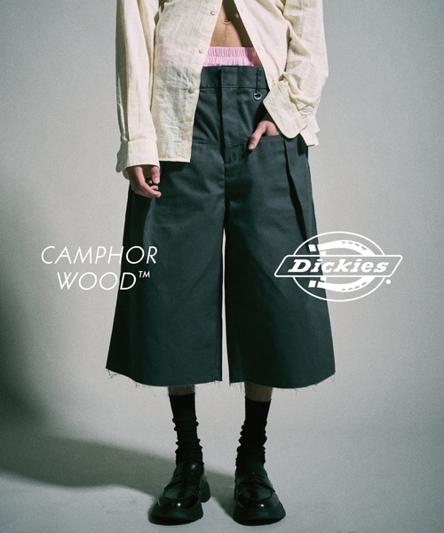 Dickies × CAMPHORWOOD 】LAYERED BOXER CUT-OFF WIDE CHINO SHORTS