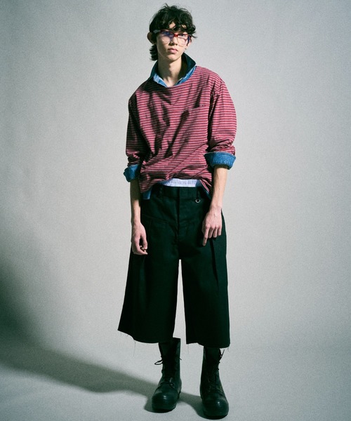 Dickies × CAMPHORWOOD 】LAYERED BOXER CUT-OFF WIDE CHINO SHORTS