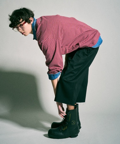 Dickies × CAMPHORWOOD 】LAYERED BOXER CUT-OFF WIDE CHINO SHORTS