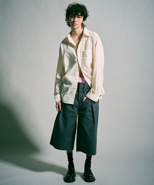 Dickies × CAMPHORWOOD 】LAYERED BOXER CUT-OFF WIDE CHINO SHORTS