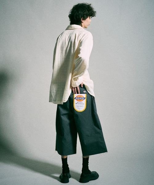 Dickies × CAMPHORWOOD 】LAYERED BOXER CUT-OFF WIDE CHINO SHORTS
