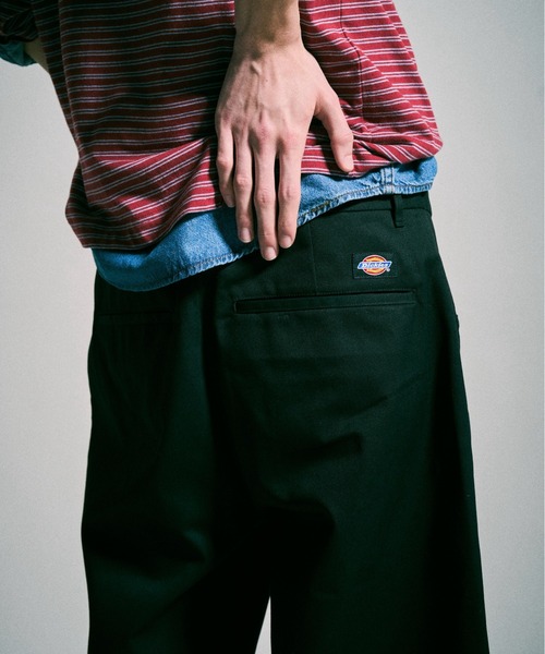 Dickies × CAMPHORWOOD 】LAYERED BOXER CUT-OFF WIDE CHINO SHORTS