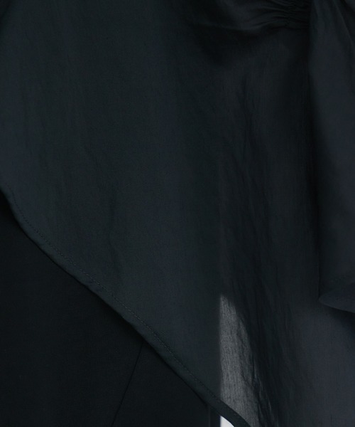 KATHARINE ROSS(キャサリンロス)の「【抗菌・防油・防汚・防水】フレアスリーブ 半袖Tシャツ(Tシャツ/カットソー・レディース・ホワイト/ブラック・FREE)」の15枚目の写真