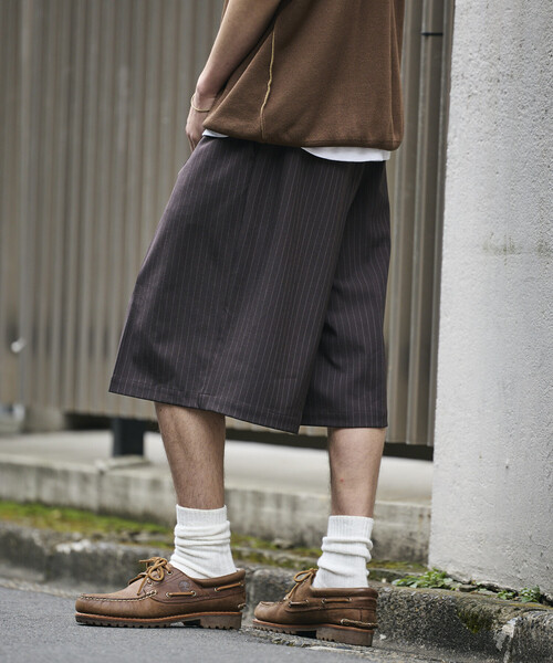FREAK'S STORE（フリークスストア）の「1タック バギーシルエット スラックス ショートパンツ（その他パンツ・メンズ・ブラック/ブラウン/その他13/グレー・MEDIUM/LARGE）」の4枚目の写真