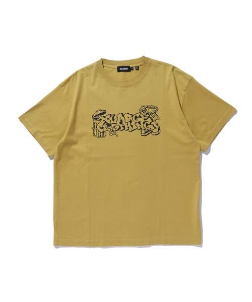 XLARGE(エクストララージ)の「BACKSTREET EYES S/S TEE(Tシャツ/カットソー・メンズ・ブラック/ホワイト/マスタード・XL/L/M/S)」の1枚目の写真