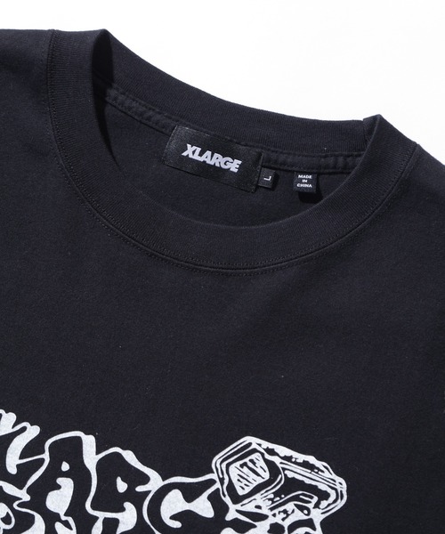 XLARGE(エクストララージ)の「BACKSTREET EYES S/S TEE(Tシャツ/カットソー・メンズ・ブラック/ホワイト/マスタード・XL/L/M/S)」の12枚目の写真