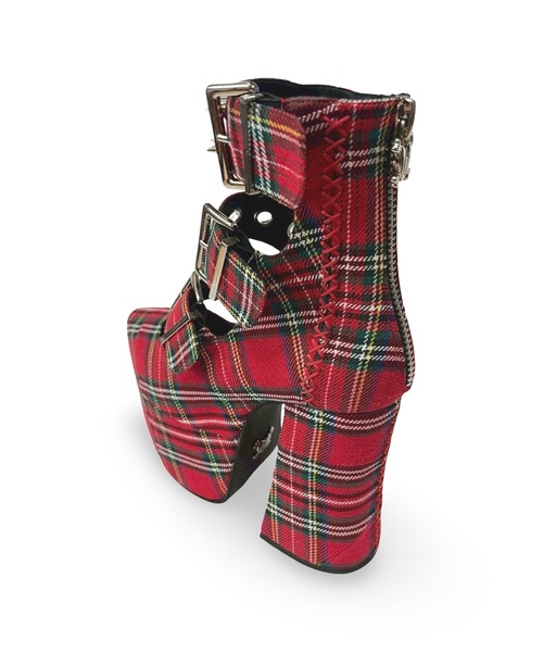 Charla Tedrick(チャーラテドリック)の「3連ベルト厚底パンプス(パンプス・レディース・レッド/ブラック・37/36/39/38)」の12枚目の写真