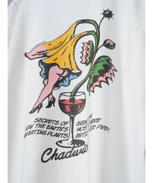 ARTCHIVES MALIBU（アートカイブス マリブ）の「【Chadwick Products】X 【HIROCK Design Office】“Special Collaboration” Tシャツ 【MANEATING PLANTS】（Tシャツ/カットソー・メンズ・ホワイト/グレー/オレンジ・XL/L/M/S）」の7枚目の写真