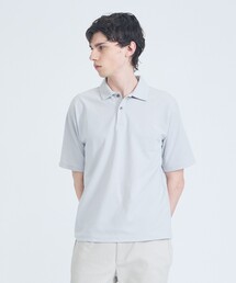 ABAHOUSE GRAY | 【抗菌防臭/UVカット】シルキーポンチ 半袖ポロシャツ(ポロシャツ)