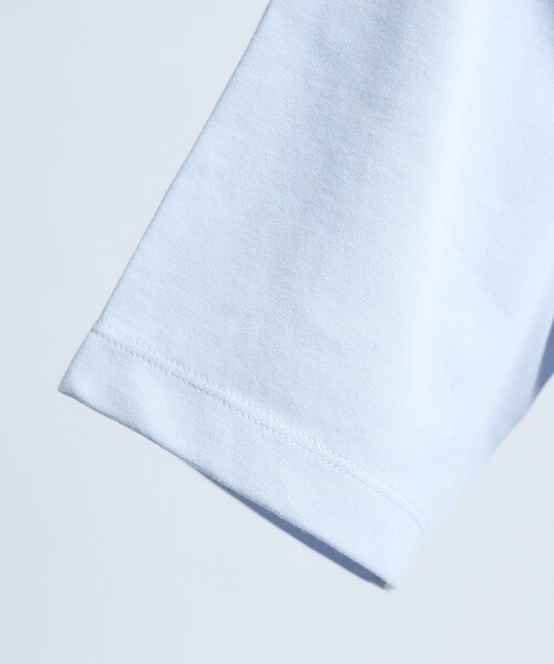 ABAHOUSE GRAY(アバハウスグレイ)の「【抗菌防臭/UVカット】シルキーポンチ 半袖ポロシャツ(ポロシャツ・メンズ・ホワイト/サックスブルー/チャコールグレー/ブラック/グレイッシュベージュ/モスグリーン・50/48/46/44)」の11枚目の写真