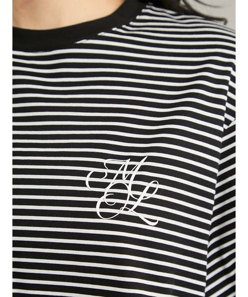 Mila Owen(ミラオーウェン)の「【接触冷感】ハイラインモノグラムTシャツ(Tシャツ/カットソー・レディース・ホワイト/ピンク/ダークブラウン/ブラウン/ライム/ブラック・1/0)」の13枚目の写真
