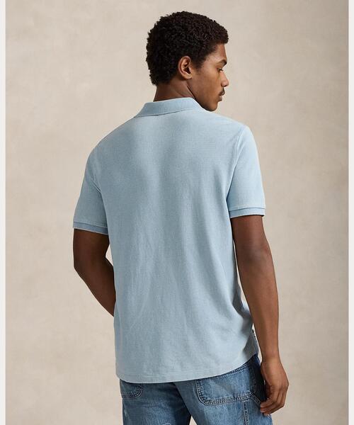 POLO RALPH LAUREN(ポロ ラルフ ローレン)の「クラシック フィット インディゴ メッシュ ポロシャツ(ポロシャツ・メンズ・ブルー・S/M/L/XL/XS/XXL)」の4枚目の写真