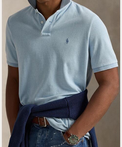 POLO RALPH LAUREN(ポロ ラルフ ローレン)の「クラシック フィット インディゴ メッシュ ポロシャツ(ポロシャツ・メンズ・ブルー・S/M/L/XL/XS/XXL)」の5枚目の写真