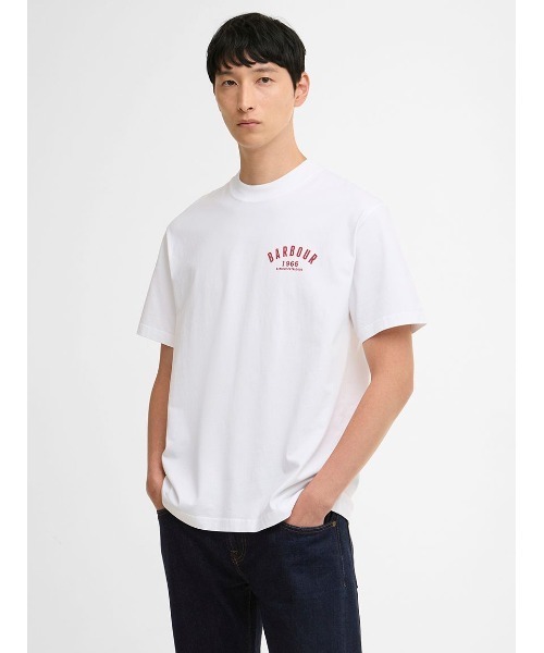 Barbour(バブアー)の「1966グラフィック オーバーサイズTシャツ(Tシャツ/カットソー・メンズ・グレー/ホワイト・36/38/40/42)」の2枚目の写真
