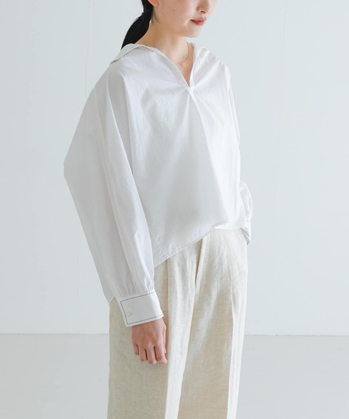 TICCA ホワイト 長袖シャツ ブランド古着】長袖シャツ（シャツ/ブラウス）｜TICCA（ティッカ）の
