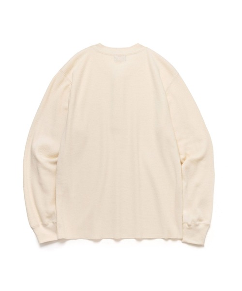 MR.OLIVE(ミスターオリーブ)の「JAPAN HERITAGE HONEYCOMB / HENLEY NECK JERSEY /M263122(Tシャツ/カットソー・メンズ・ナチュラル/ブラック・LARGE/MEDIUM)」の8枚目の写真