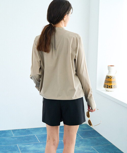 FREAK'S STORE(フリークスストア)の「限定展開 ラッシュガード セット(トップス・パンツ)(ラッシュガード・レディース・ベージュ/チャコールグレー/サックスブルー/ブルーグリーン/ブラック・SMALL/MEDIUM)」の11枚目の写真