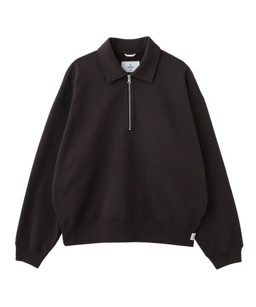 styles(スタイルス)の「REIGNING CHAMP BRUSHED FLEECE HALF ZIP RELAXED SWEAT RC-3561(スウェット・メンズ・グレー/ブラウン・L)」の1枚目の写真