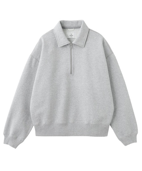 styles(スタイルス)の「REIGNING CHAMP BRUSHED FLEECE HALF ZIP RELAXED SWEAT RC-3561(スウェット・メンズ・グレー/ブラウン・L)」の2枚目の写真